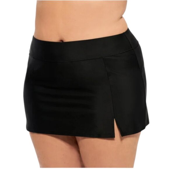 NWOT Christina High Waist Swim Skirt | Black - Picture 1 of 6